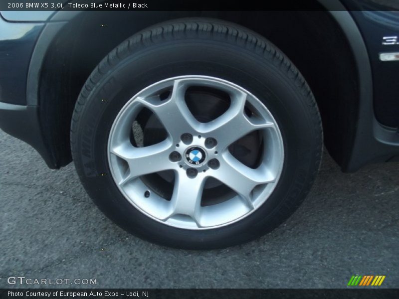 Toledo Blue Metallic / Black 2006 BMW X5 3.0i