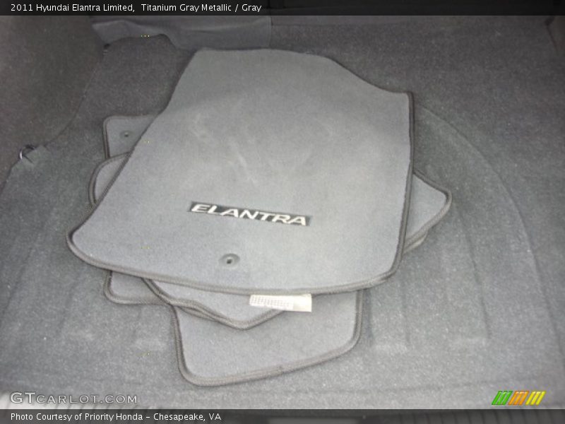 Titanium Gray Metallic / Gray 2011 Hyundai Elantra Limited