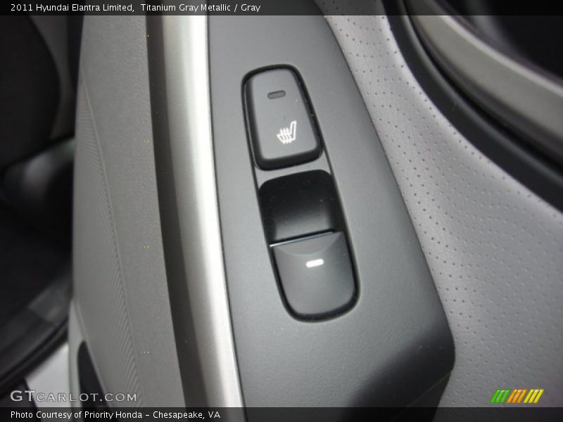 Titanium Gray Metallic / Gray 2011 Hyundai Elantra Limited