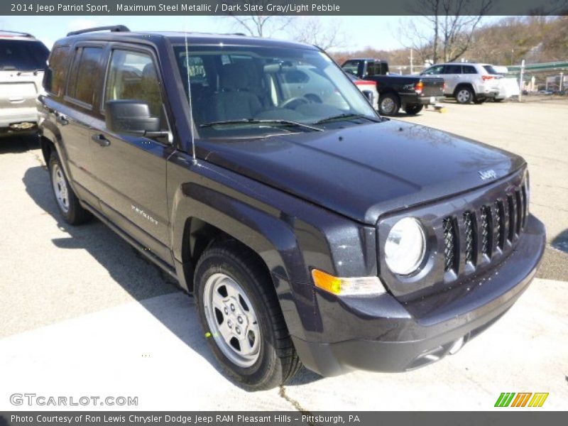 Maximum Steel Metallic / Dark Slate Gray/Light Pebble 2014 Jeep Patriot Sport