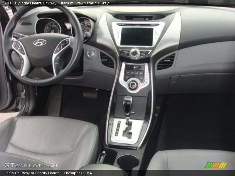 Titanium Gray Metallic / Gray 2011 Hyundai Elantra Limited