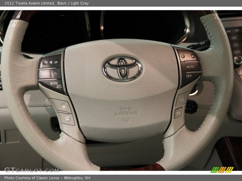 Black / Light Gray 2012 Toyota Avalon Limited