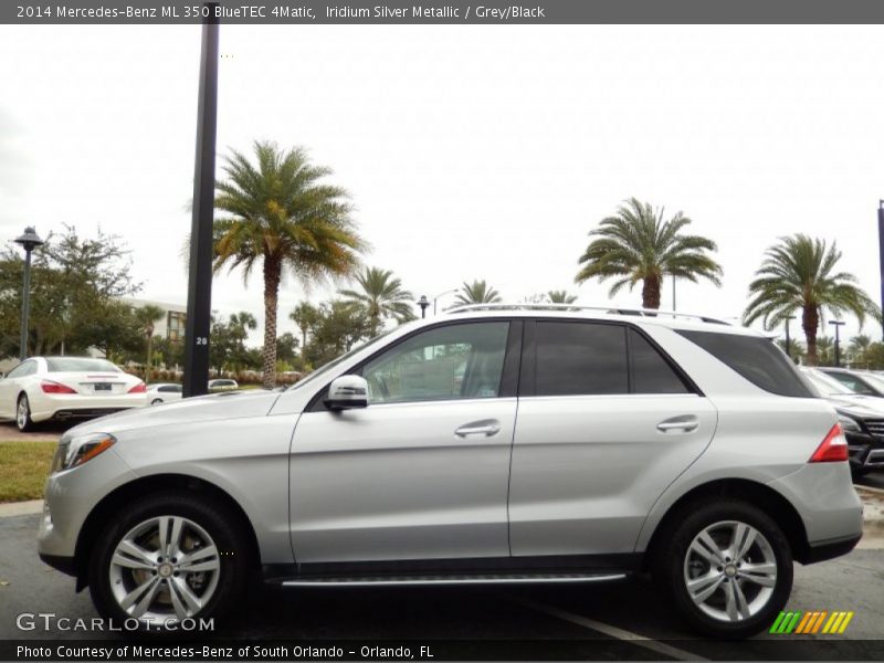 Iridium Silver Metallic / Grey/Black 2014 Mercedes-Benz ML 350 BlueTEC 4Matic