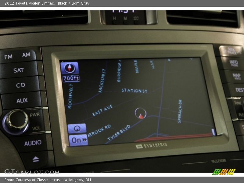 Black / Light Gray 2012 Toyota Avalon Limited