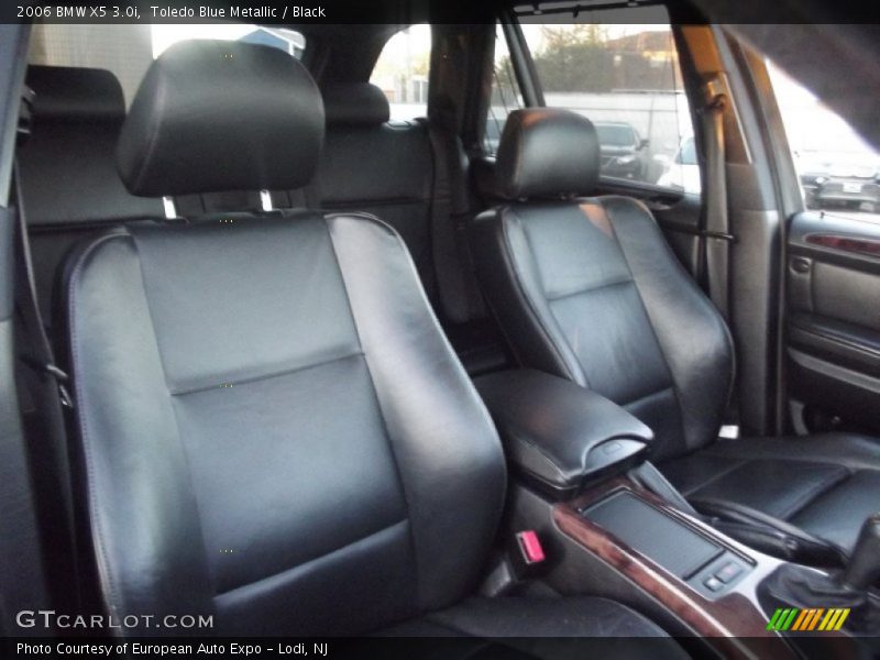 Toledo Blue Metallic / Black 2006 BMW X5 3.0i