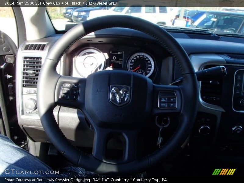 Black / Black/Diesel Gray 2014 Ram 2500 SLT Crew Cab 4x4