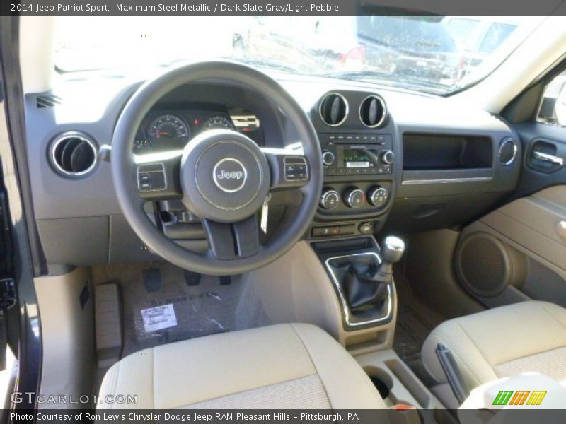 Maximum Steel Metallic / Dark Slate Gray/Light Pebble 2014 Jeep Patriot Sport
