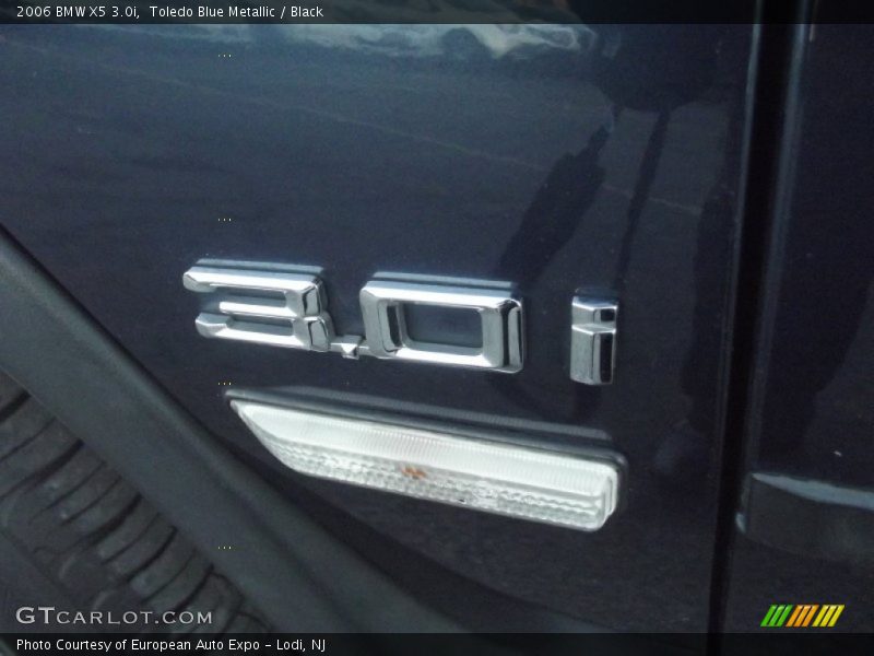 Toledo Blue Metallic / Black 2006 BMW X5 3.0i