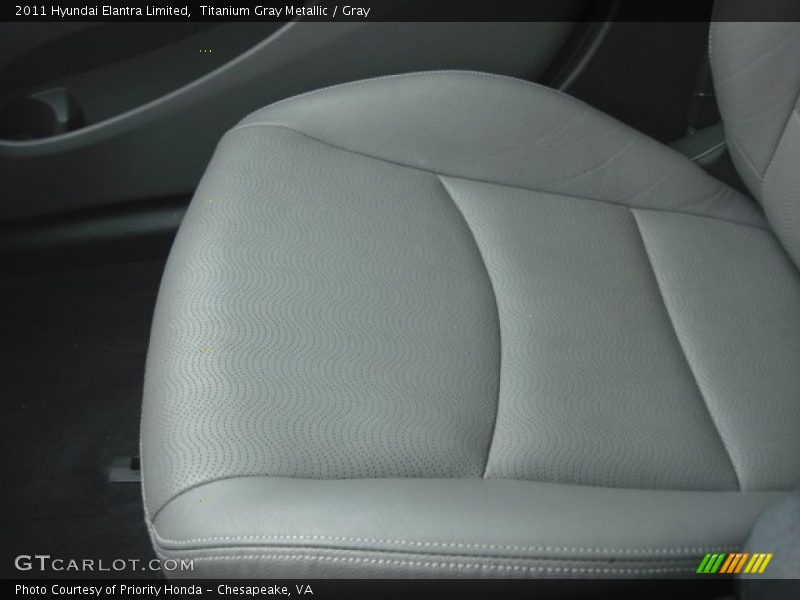 Titanium Gray Metallic / Gray 2011 Hyundai Elantra Limited