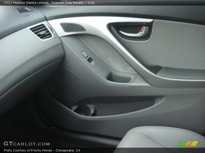 Titanium Gray Metallic / Gray 2011 Hyundai Elantra Limited