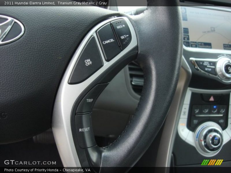 Titanium Gray Metallic / Gray 2011 Hyundai Elantra Limited