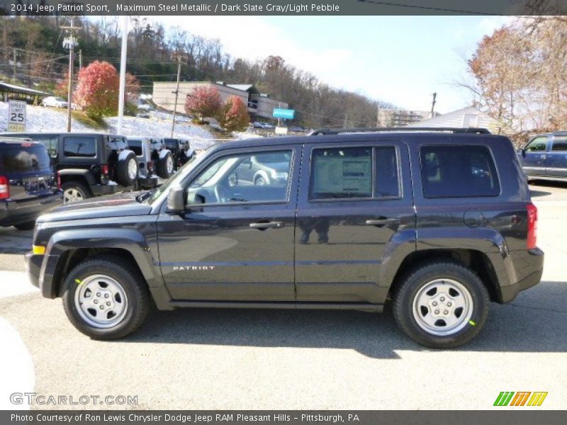 Maximum Steel Metallic / Dark Slate Gray/Light Pebble 2014 Jeep Patriot Sport