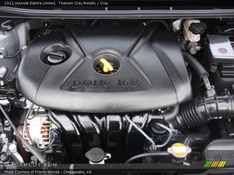 Titanium Gray Metallic / Gray 2011 Hyundai Elantra Limited