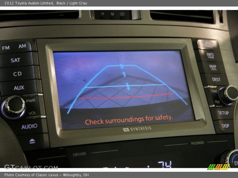Black / Light Gray 2012 Toyota Avalon Limited