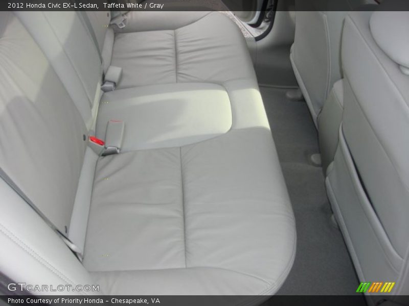 Taffeta White / Gray 2012 Honda Civic EX-L Sedan