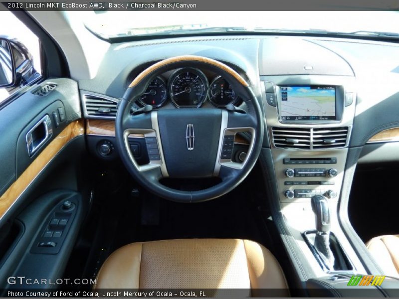 Black / Charcoal Black/Canyon 2012 Lincoln MKT EcoBoost AWD