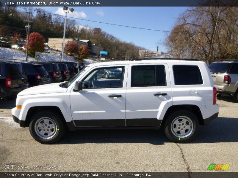 Bright White / Dark Slate Gray 2014 Jeep Patriot Sport