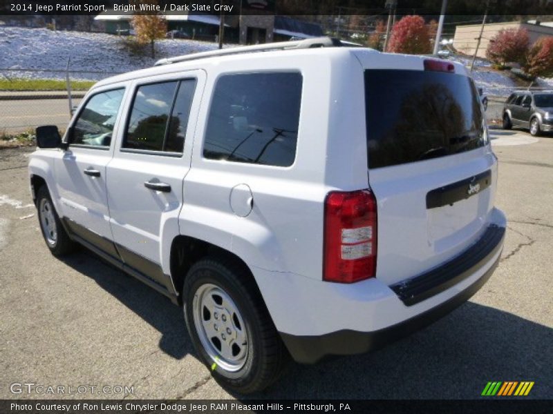 Bright White / Dark Slate Gray 2014 Jeep Patriot Sport