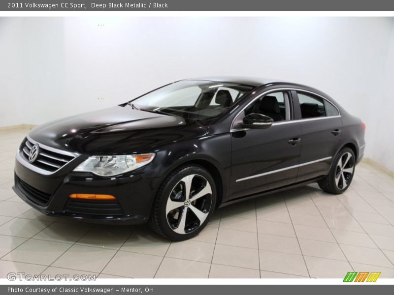 Deep Black Metallic / Black 2011 Volkswagen CC Sport