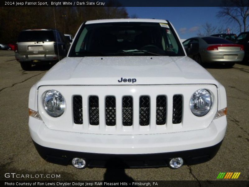 Bright White / Dark Slate Gray 2014 Jeep Patriot Sport