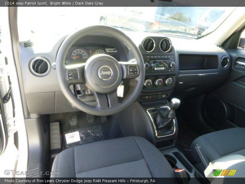 Bright White / Dark Slate Gray 2014 Jeep Patriot Sport