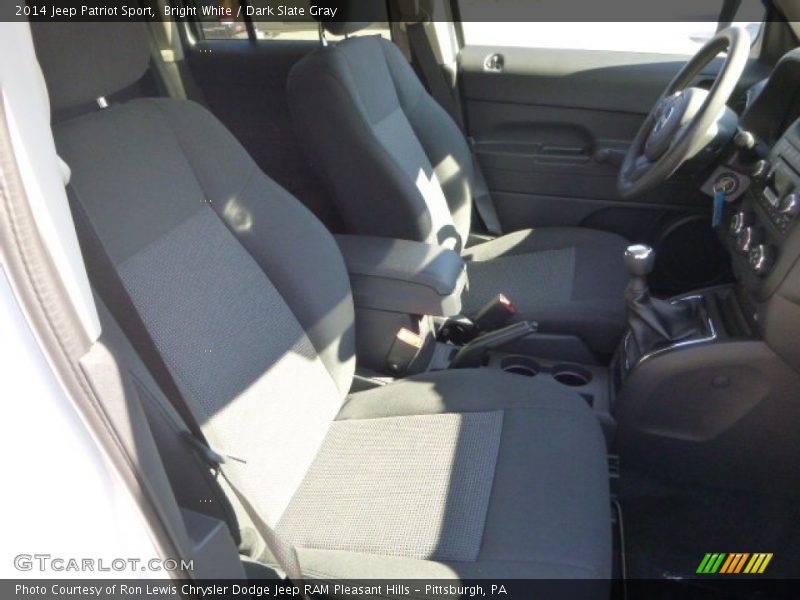 Bright White / Dark Slate Gray 2014 Jeep Patriot Sport
