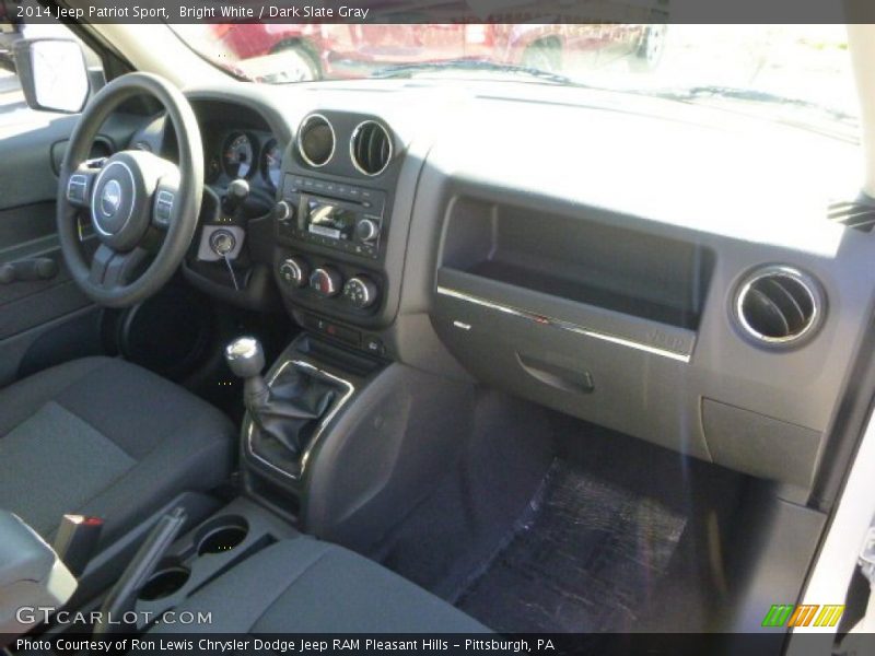 Bright White / Dark Slate Gray 2014 Jeep Patriot Sport