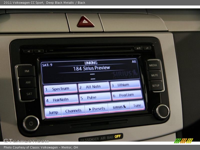 Deep Black Metallic / Black 2011 Volkswagen CC Sport