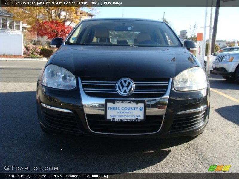 Black / Pure Beige 2007 Volkswagen Jetta Wolfsburg Edition Sedan