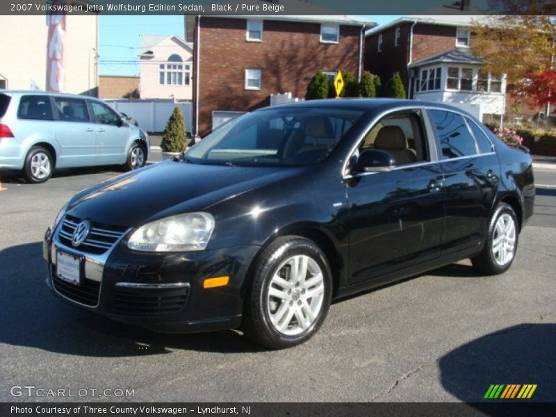 Black / Pure Beige 2007 Volkswagen Jetta Wolfsburg Edition Sedan