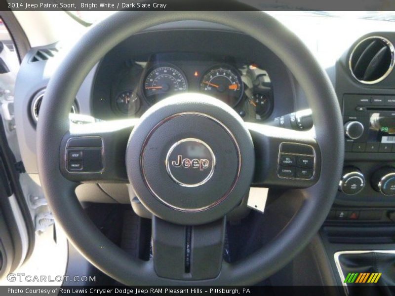 Bright White / Dark Slate Gray 2014 Jeep Patriot Sport