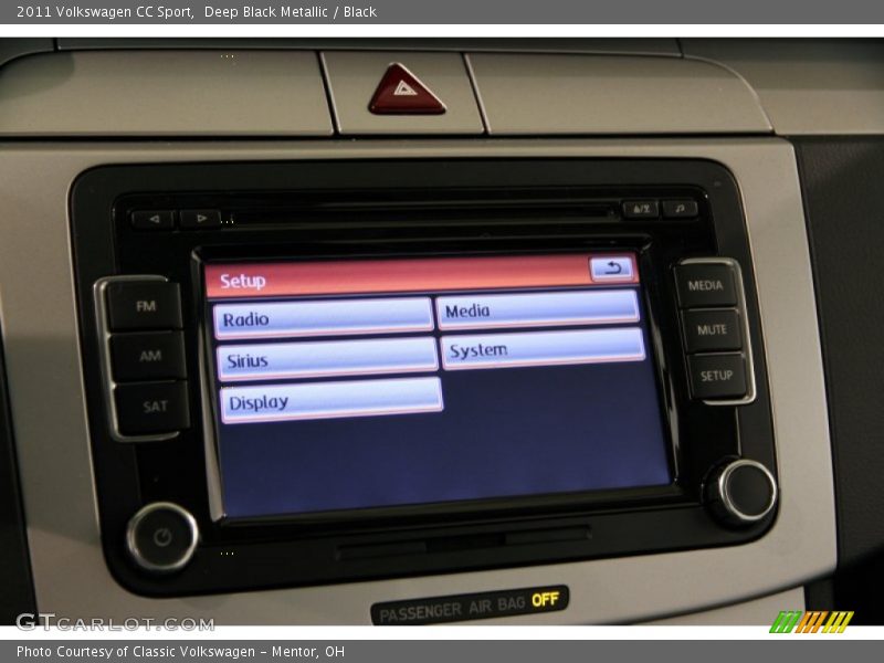 Deep Black Metallic / Black 2011 Volkswagen CC Sport