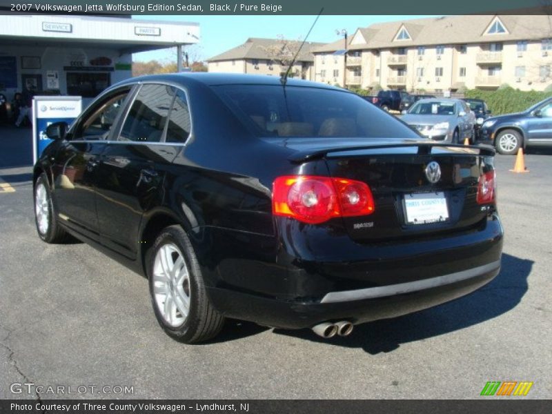 Black / Pure Beige 2007 Volkswagen Jetta Wolfsburg Edition Sedan