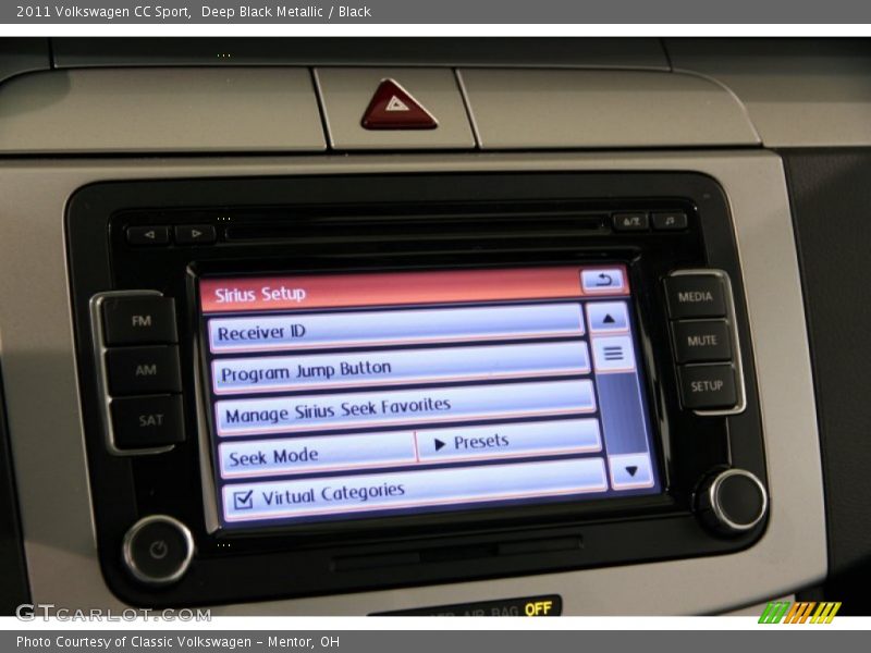 Deep Black Metallic / Black 2011 Volkswagen CC Sport