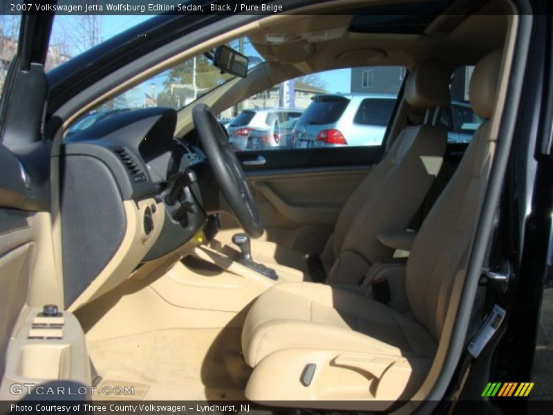 Black / Pure Beige 2007 Volkswagen Jetta Wolfsburg Edition Sedan
