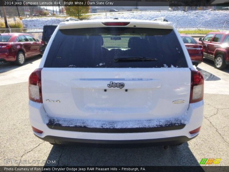 Bright White / Dark Slate Gray 2014 Jeep Compass Latitude 4x4