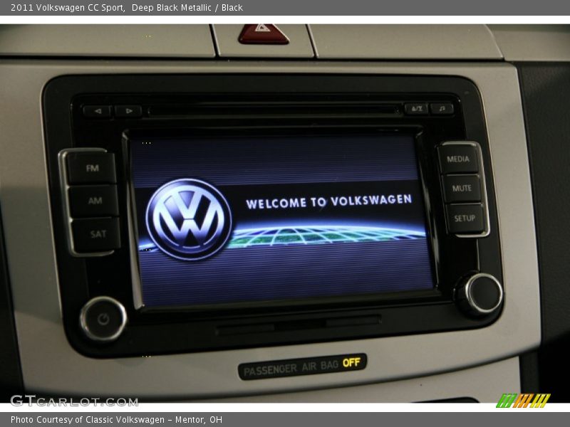 Deep Black Metallic / Black 2011 Volkswagen CC Sport