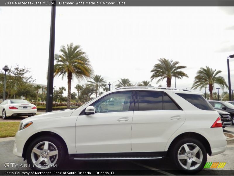 Diamond White Metallic / Almond Beige 2014 Mercedes-Benz ML 350