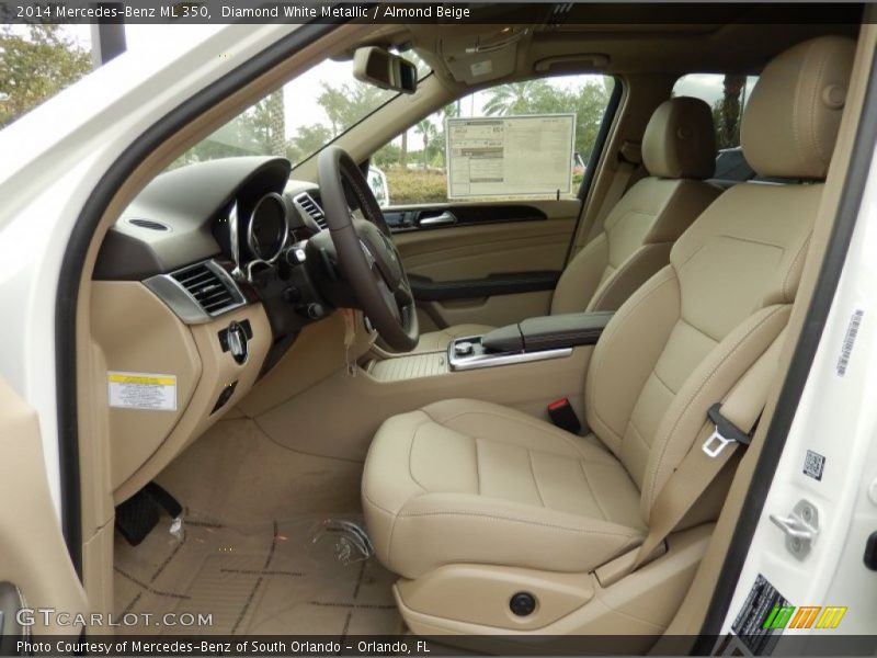 Diamond White Metallic / Almond Beige 2014 Mercedes-Benz ML 350