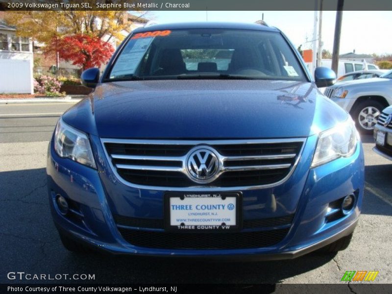 Sapphire Blue Metallic / Charcoal 2009 Volkswagen Tiguan SEL