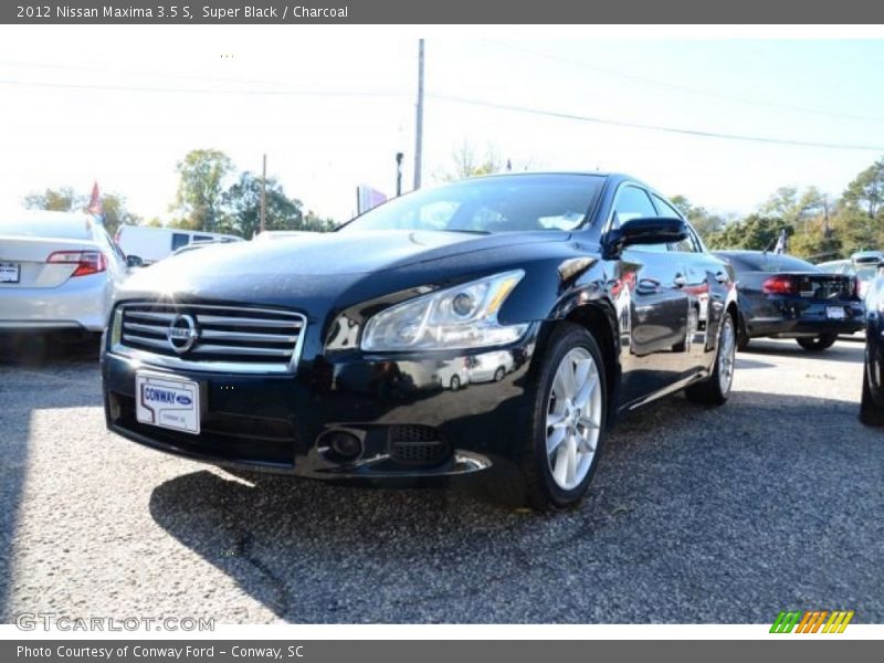 Super Black / Charcoal 2012 Nissan Maxima 3.5 S