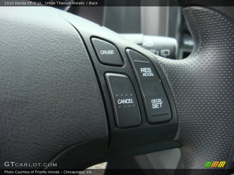 Urban Titanium Metallic / Black 2010 Honda CR-V LX