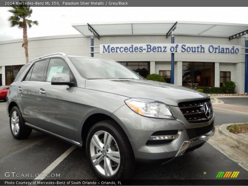 Paladium Silver Metallic / Grey/Black 2014 Mercedes-Benz ML 350