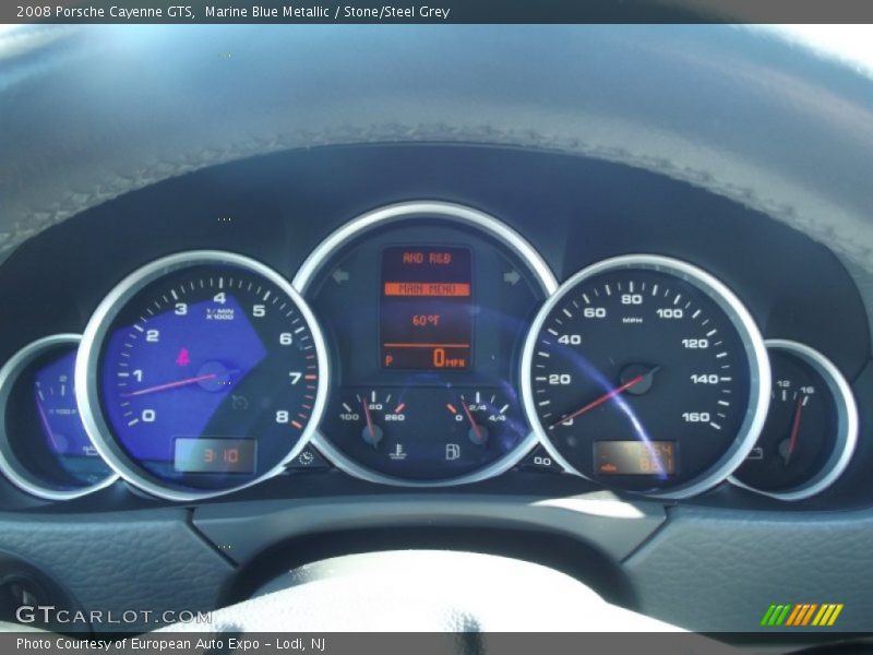 Marine Blue Metallic / Stone/Steel Grey 2008 Porsche Cayenne GTS