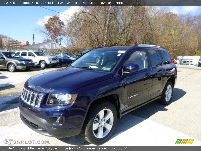 True Blue Pearl / Dark Slate Gray/Light Pebble 2014 Jeep Compass Latitude 4x4