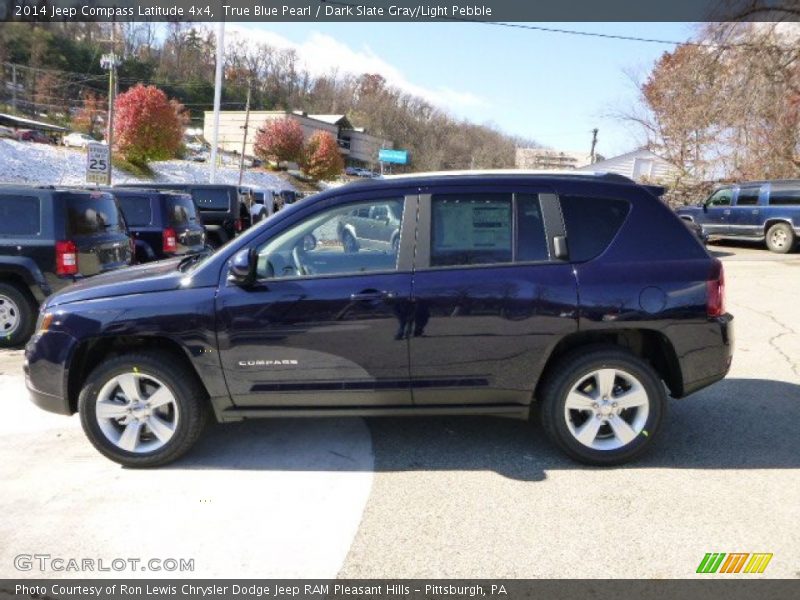True Blue Pearl / Dark Slate Gray/Light Pebble 2014 Jeep Compass Latitude 4x4