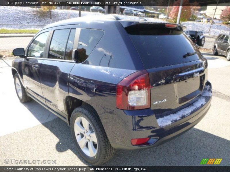 True Blue Pearl / Dark Slate Gray/Light Pebble 2014 Jeep Compass Latitude 4x4