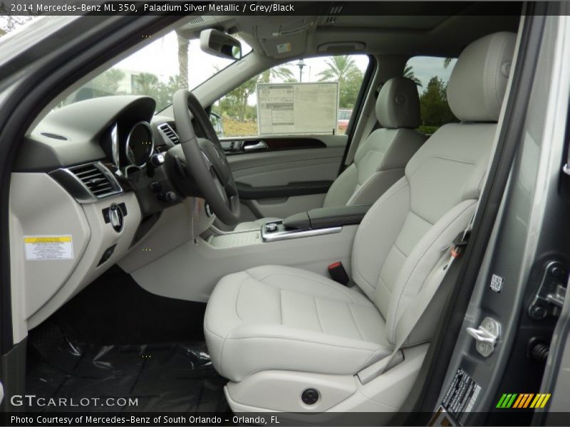 Paladium Silver Metallic / Grey/Black 2014 Mercedes-Benz ML 350