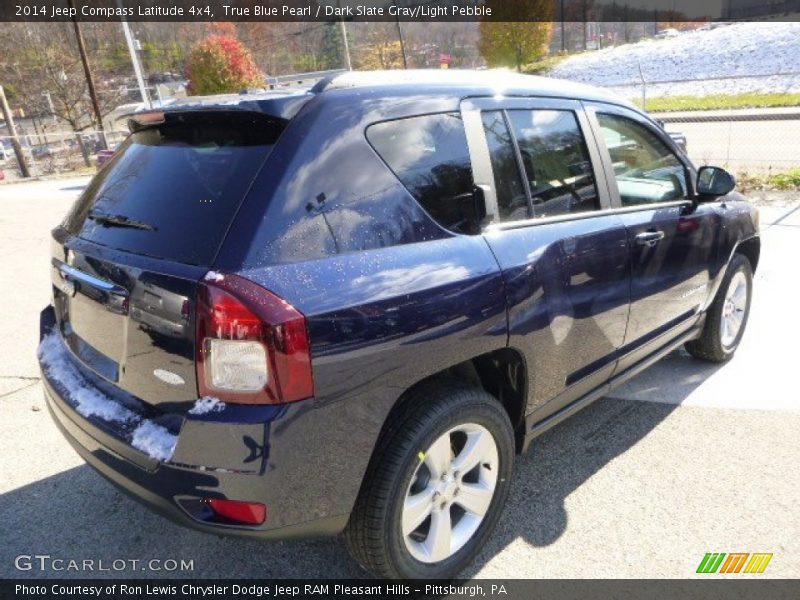 True Blue Pearl / Dark Slate Gray/Light Pebble 2014 Jeep Compass Latitude 4x4