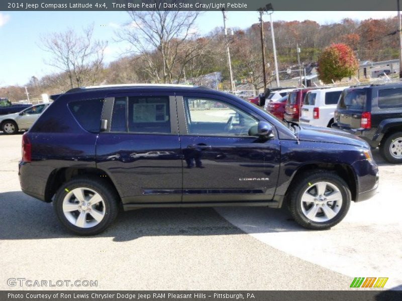 True Blue Pearl / Dark Slate Gray/Light Pebble 2014 Jeep Compass Latitude 4x4